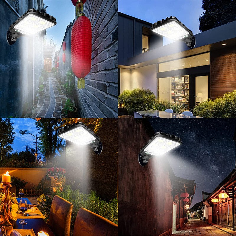 1-5 Pack Solar Street Lights Outdoor Waterproof Motion Sensor Wall LED with 3 Lighting Mode Solar Powered Lights for Garden