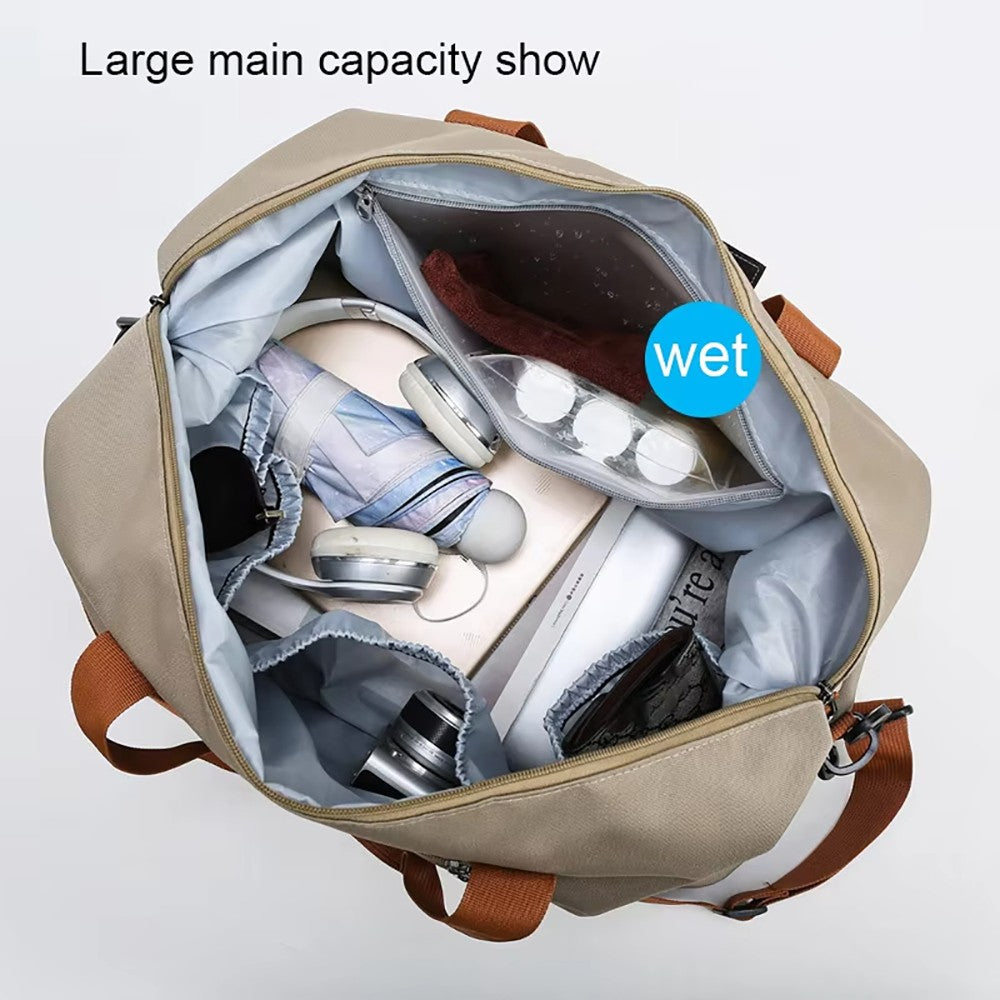 Travel Handbag Sports Gym Bag for Women Men Duffle bag Sport Workout Gym Swim Crossbody  Shoulder Bag with Shoe Compartment