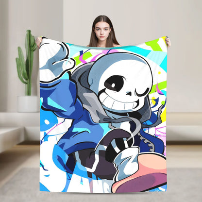 Annoying Dog Game Cobertores Undertale Manta de flanela para quarto, sofá, estampada, ultrassuave e quente
