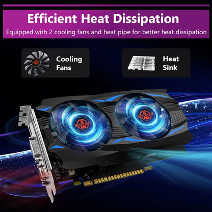 Placa de Vídeo AIBOMAN NVIDIA GTX750Ti 4G GDDR5 128Bit 28nm PCI Express 3.0 X16 para Jogos Componentes de Computador de Mesa