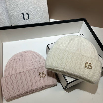 Women Ribbed Stretch Knit Beanie Soft Slouchy Wool Hat Extreme Cold Weather Warm Ear Protection Winter Fashion Cap