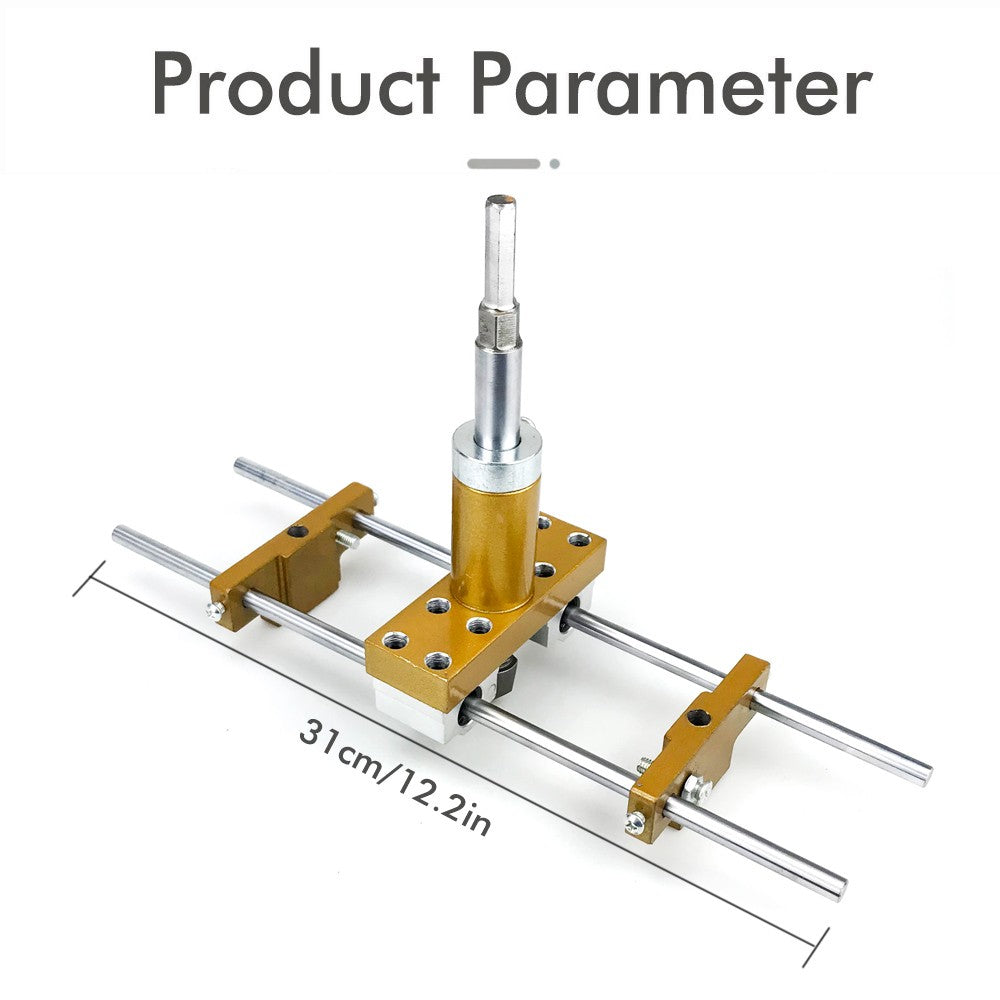 Wooden Door Lock Hole Opener Kit Lock Mortiser Slotter Jig Key Hole Drilling Guide Installation Lock Hole Locator