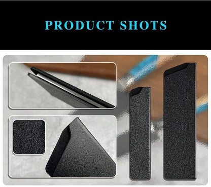 Grandsharp Kit de Proteção de Lâmina de Faca 8 Peças Preto Universal ABS Plástico Não Tóxico Livre de BPA Forro de Feltro Ferramentas de Cozinha para Chef