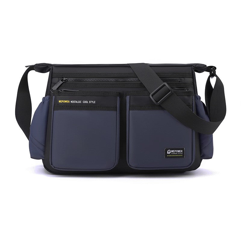 Multi-layer Pocket Design Oxford Shoulder Bag Large Capacity Men's Casual Fashion Single Shoulder Crossbody Luxury Messenger Bag