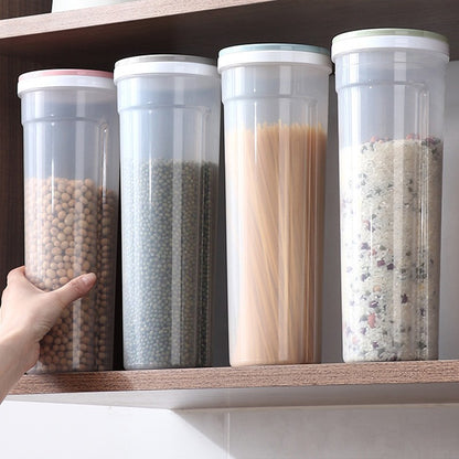 Noodles Storage Container Food Grade Plastic Airtight Kitchen Organizer Multi Compartment Sealed Can Pantry Dry Food Supplies