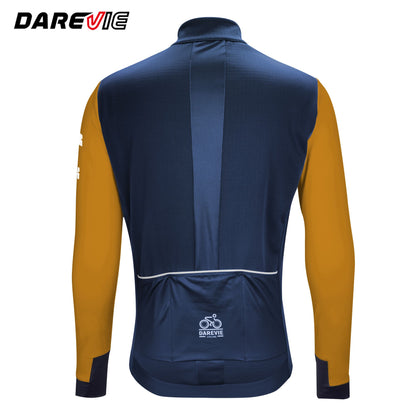 DAREVIE Cycling Men's Jacket WindProof Fleece Pro Cycling Jackets Longsleeve Warm Soft Brushed Pro Breathable Bicycle Clothing
