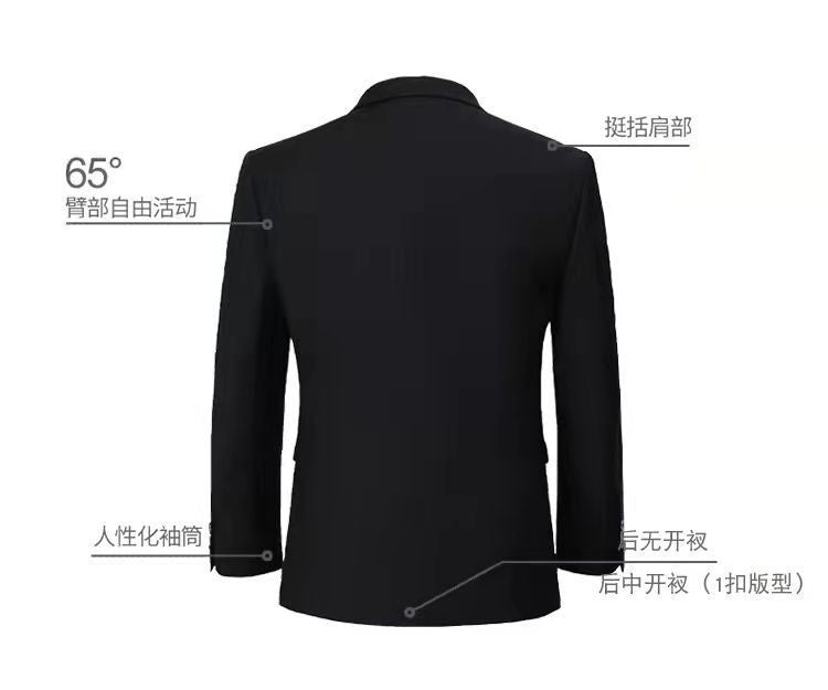 9XL Men's Korean Suit Male Jacket Dad's Business Suit For Middle-aged Formal Dress Fattened Blazer Coat Men Nightclub Black Navy