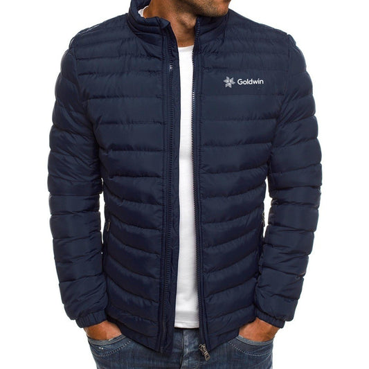2024 Men's Goldwin Fashion Autumn/Winter Jacket Collar Parker Zipper Filled