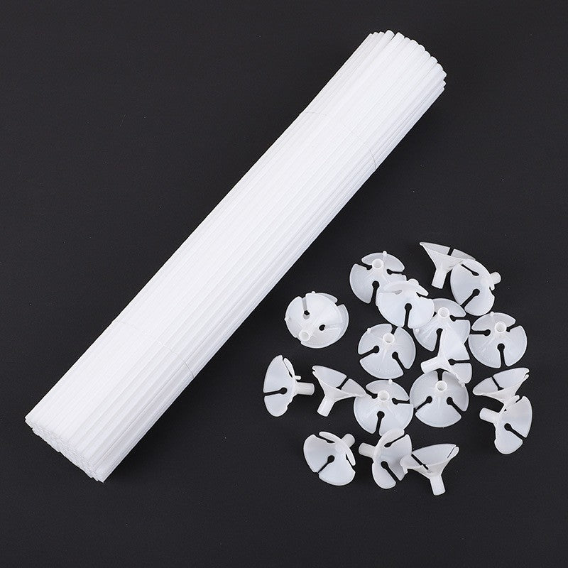10/20Pcs Multipurpose Plastic Balloon Sticks With Cup White Balloon Holder Birthday Wedding Party Decorations Celebration Supply