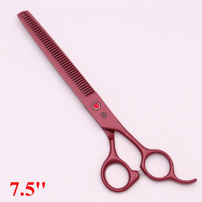 Tesoura Profissional para Tosa de Animais de Estimação de 7,5'' Tesoura de Desbaste em Espinha de Peixe Pinça Hemostática Conjunto Japão 440C Para Cães e Gatos Z3088
