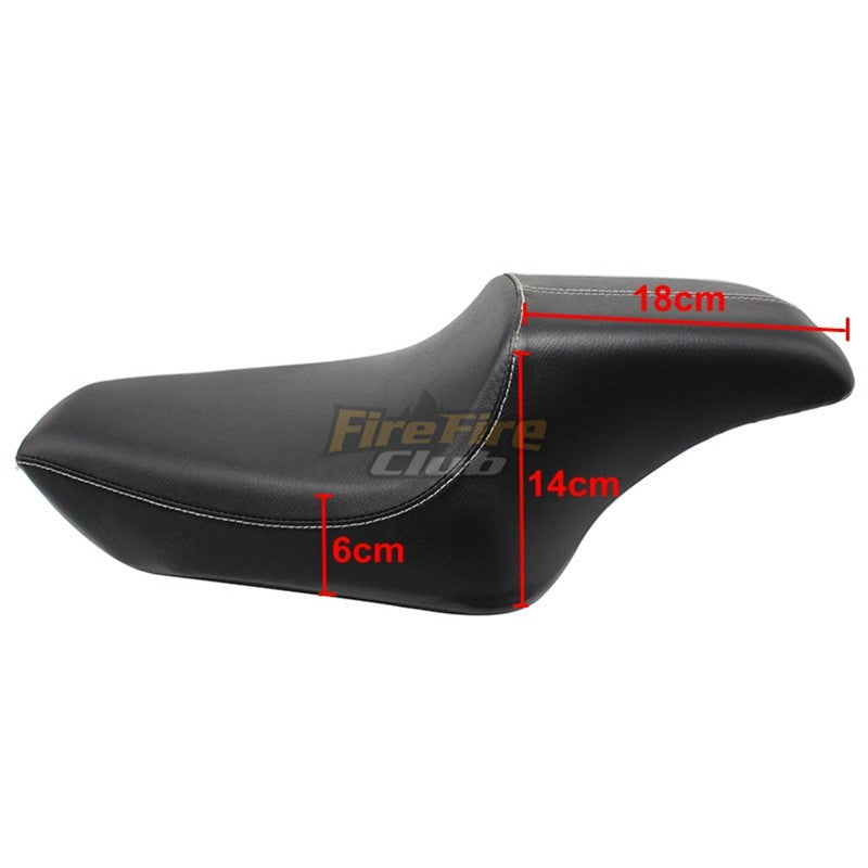 Banco de Couro PU para Motocicleta, Assento Dianteiro e Traseiro para Piloto e Passageiro Harley Sportster XL iron 883 1200 48 Forty-eight 2004-2016