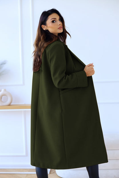 Autumn and winter 2024 new women's long woolen coat Korean version of the loose temperament haute overcoat coat