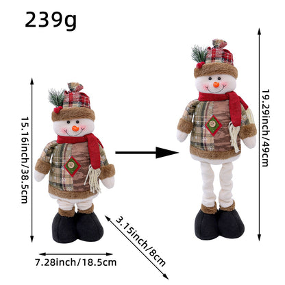 Telescopic Christmas Doll Merry Christmas Decorations For Home 2026 Christmas Ornament Xmas Navidad Noel Gifts New Year 2026