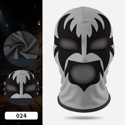 Boxing Mask Wrestling Mask Elastic Milk Silk Mask Lycra Fabric Print Halloween Party Dress Up Costume Party Mask