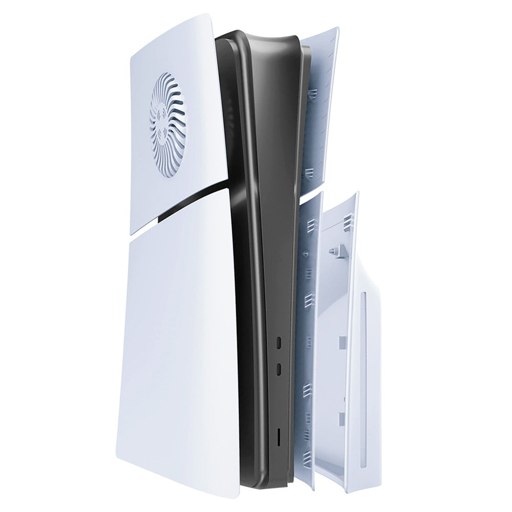 Faceplate with Cooling Vent for Playstation 5 Slim Disc Digital Edition PS5 Slim Console Face Plates Cover ABS Replacement Shell