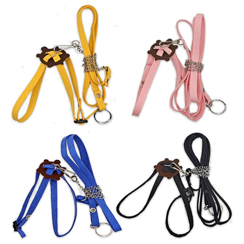 Coleira para Escalada de Tartarugas e Lagartos Material de Veludo Macio Antiderrapante Resistente Grosso para Treinamento ao Ar Livre