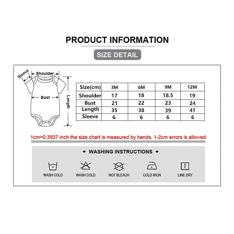 3 PCS Fashion Summer Short Sleeve Cartoon Baby Boy Girl Bodysuit Cotton Newborn Clothes