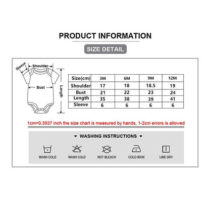 3 PCS Fashion Summer Short Sleeve Cartoon Baby Boy Girl Bodysuit Cotton Newborn Clothes