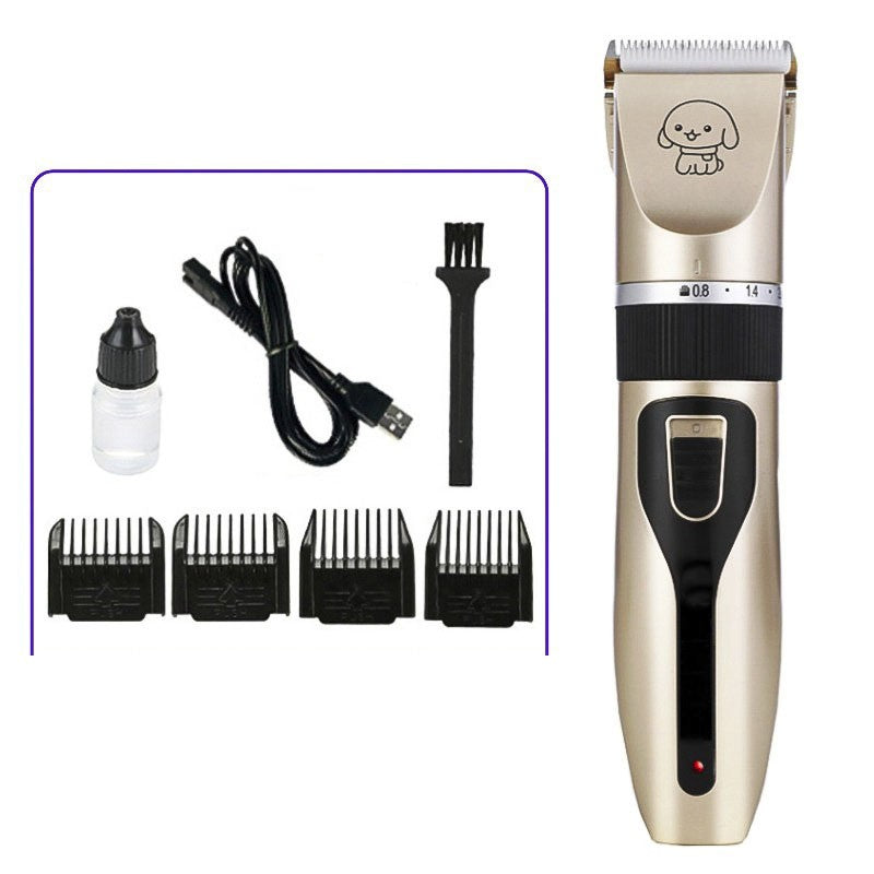 Máquina de Tosar Pelo de Animais Tesoura Elétrica Aparador de Pelo para Cães Gatos Coelhos e Filhotes Kit de Tosagem para Animais de Estimação