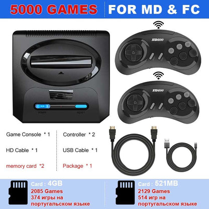 16BIT Segas-MD Video Game Console For Sega Mega Drive Genesis Dendy Console Support HD Output Retro Game Machine