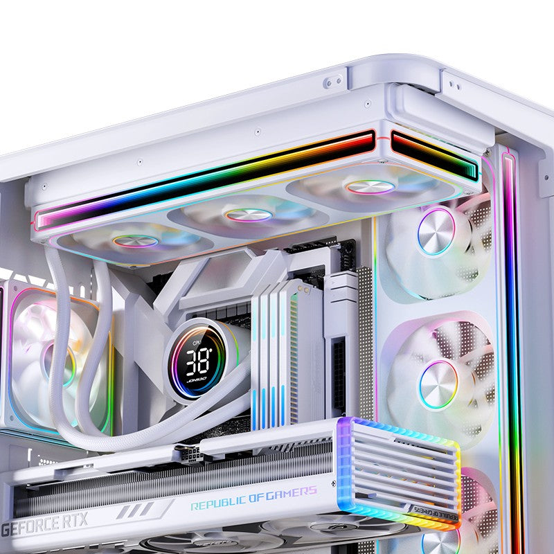 JONSBO ZA-120/240/360 Computer Case Fan 12CM 5V ARGB 120mm Monolithic Structure Water-Cooled Fan  PWM Forward/Reverse Fan Kits