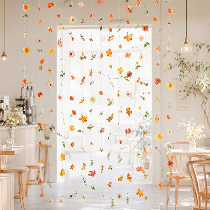25/50Pcs 1.8m Silk Artificial Floating Flower String Wedding Couple Photo Decor DIY Floral Design Craft Supplies Home Decoration