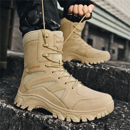Botas de Caminhada Masculinas de Cano Alto, Casuais, Confortáveis e Quentes