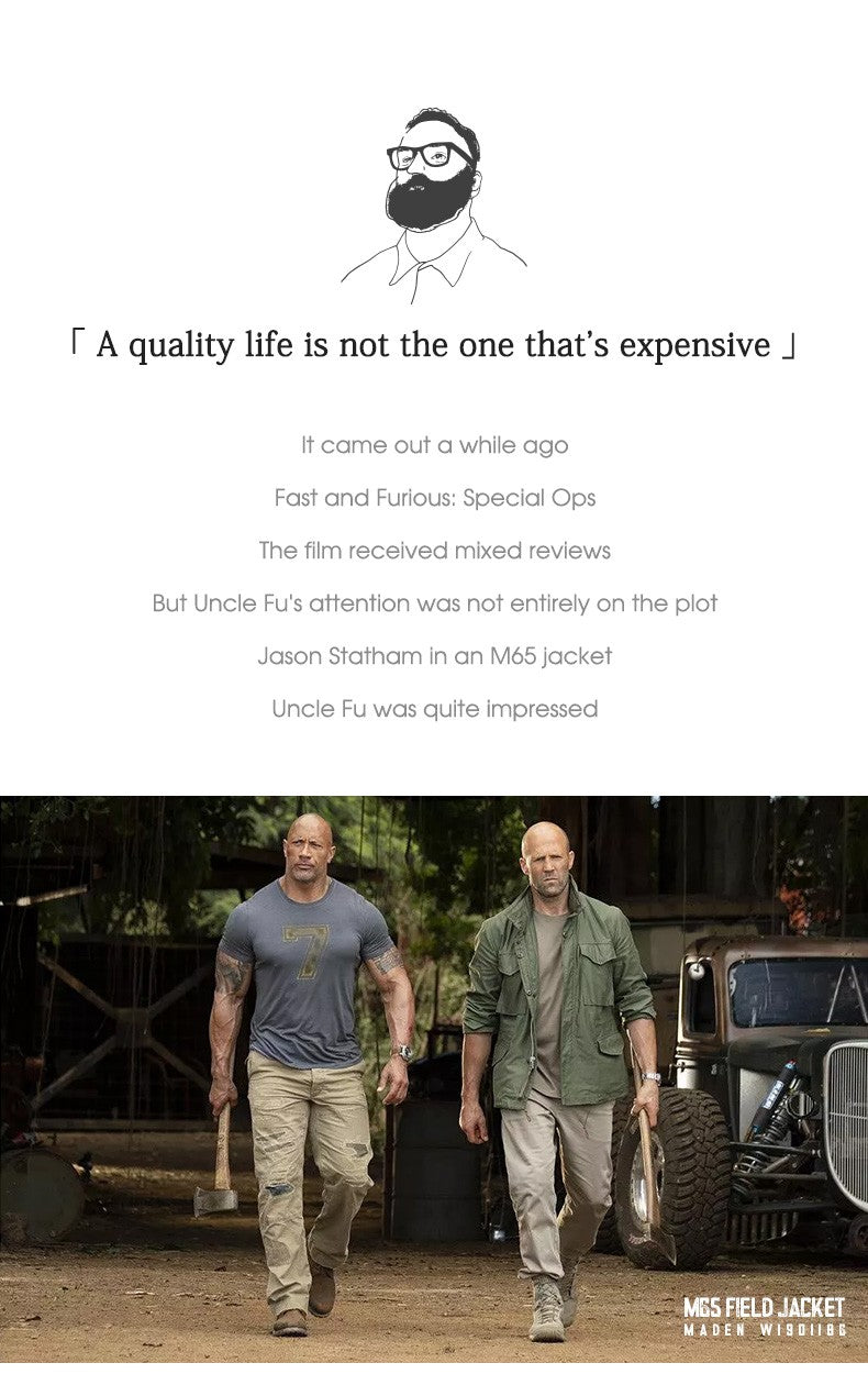 Maden Military M65 Field Jackets For Men's Green Vintage Army Jacket Casual Windbreaker Solid Lapel Collar with Pockets Overcoat