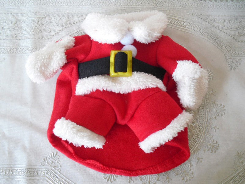 Roupas de Gato de Natal Fantasia Engraçada de Papai Noel para Gatos Pequenos Cães de Natal Ano Novo Roupas de Gato de Estimação Inverno Roupa de Gatinho