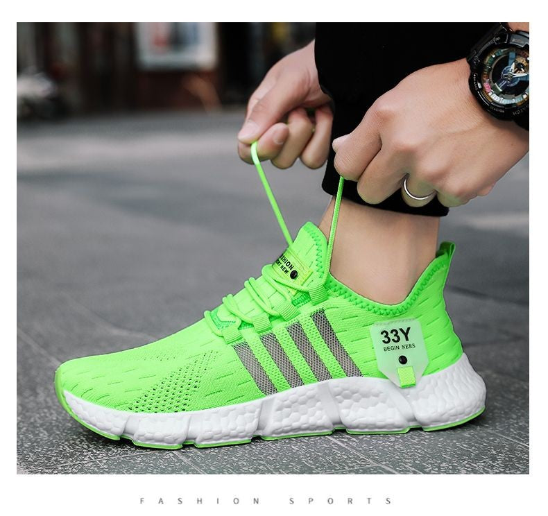 Sapatos Masculinos de Malha Respirável Modernos Leves para Caminhada Tamanhos Grandes Tênis Masculino de Tênis Tênis de Corrida ao Ar Livre Fitness 2024