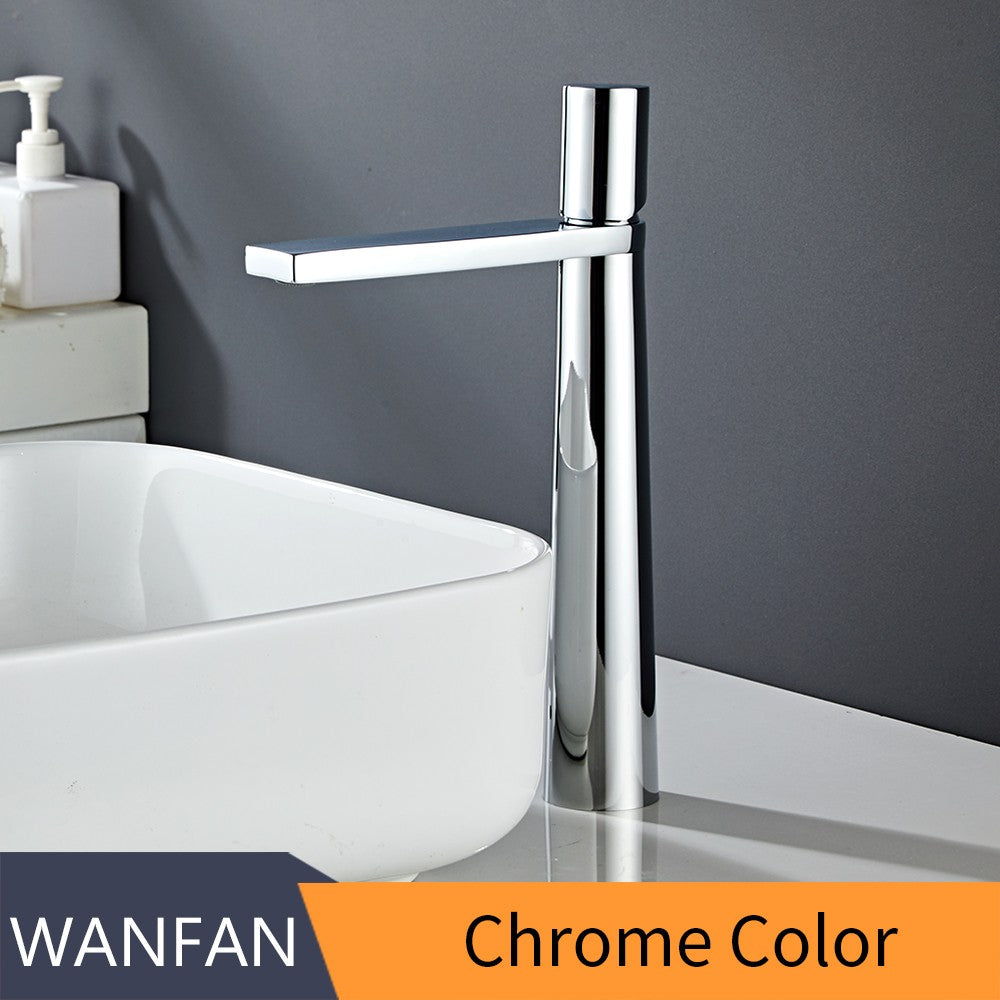 Basin Faucet Brass Bathroom Faucet Mixer Tap Black/Chrome Wash basin Faucet Single Handle Hot and Cold Lavotory Faucet  855921