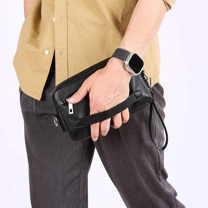 New Style Hand-Held Men's Bag - Trendy Large-Capacity Waterproof Shoulder Bag Casual And Versatile Cross-Body Bag