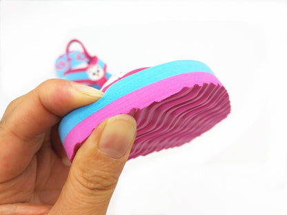 2025 Summer Children Cute Cartoon Animal Slippers Beach Shoes Kids Flip Flops Elastic Band Anti-slip Sandals Boys Girls Slippers