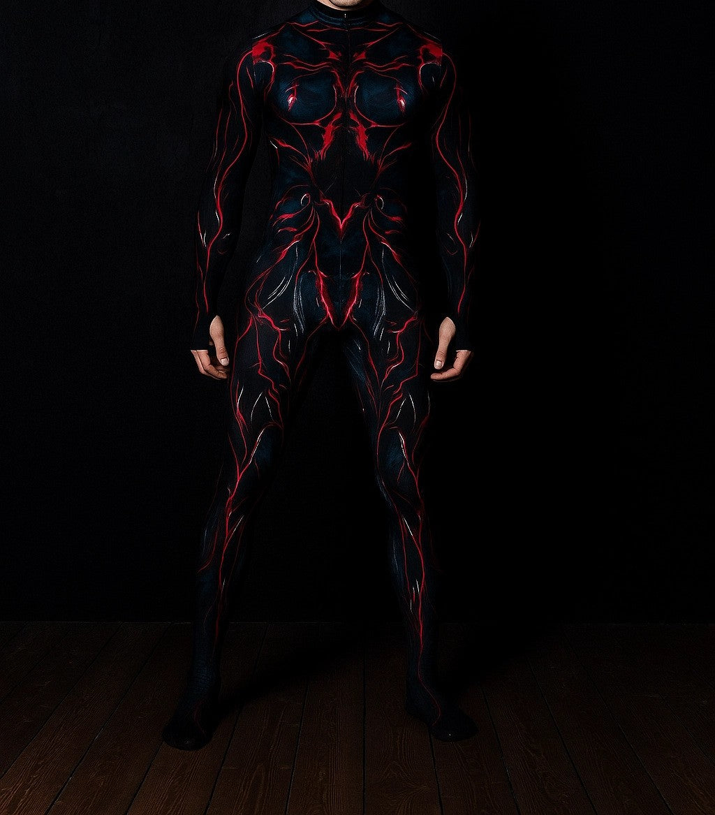 Halloween Lizard Bodysuit Men's Unique Muscle Series Holiday Jumpsuit Carnival Costume Adult Roleplay Party Masquerade Ball Set