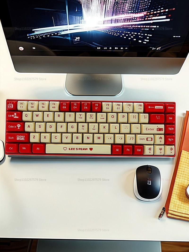 AK680 Mechanical Gaming Keyboard Wired Hot Swap 68 Keys Ergonomic E-Sport Office Type-C Laptop Accessory Gamers and Professional