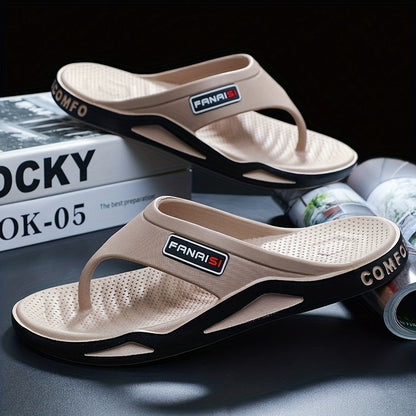 1 Pair  Beach Sandals Shower Shoes Men'S Stylish Lightweight Flip-Flops Comfortable Thong Sandals Camping Casual Attire