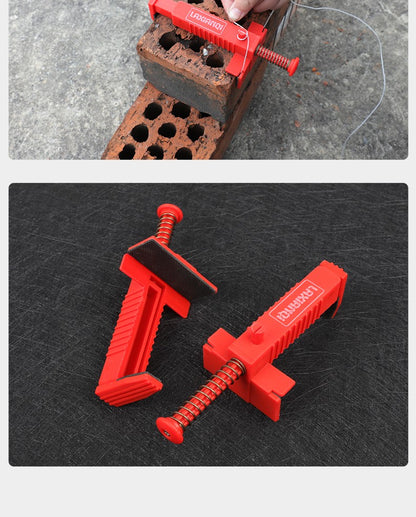 2 peças Nivelador de Linha de Tijolos, Prendedores de Linha para Assentamento de Tijolos, Corredores de Linha, Nivelador de Desenho, Puxador de Arame, Fixador de Construção de Alvenaria