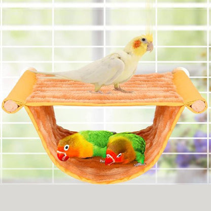 Casa de Ninho de Pássaros Quente de Inverno Abrigo de Cama Pendurada Gaiola de Finch de Pelúcia Fofa para Esconderijo de Pássaros Acessórios para Gaiola de Papagaio