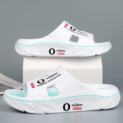 New Summer Men Massage Slippers Sides Indoor Outdoor Sandals Soft Sole Slides Male Flip-flops Men's Sandals Beach Casual Shoes