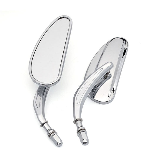 For Harley Touring Road King Road Glide Sportster 883 1200 Dyna Heritage Softail FXDB Chrome 8MM Motorcycle Rear View Mirrors