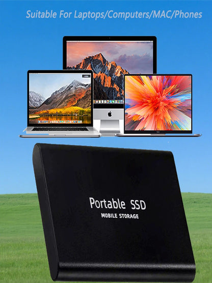 SSD Portátil de Alta Velocidade 16TB Unidade de Estado Sólido Externa 1TB 2TB Disco Rígido Potente 4TB SSD Ultrafino para PC/Laptop/Mac/Telefone