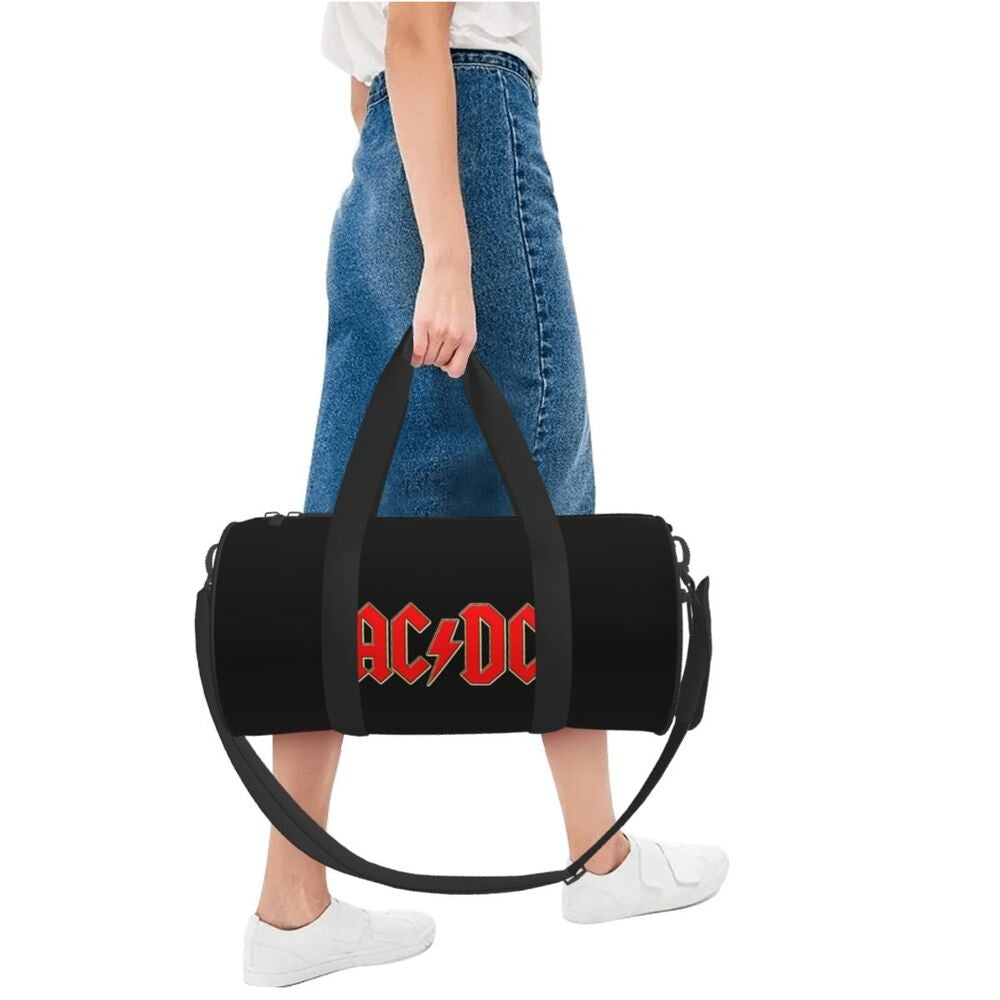 Ac Dc Rock Travel Bag Hip Hop Large Capacity Sport Bags Weekend Men's Design Gym Bag Swimming Colorful Fitness Bag
