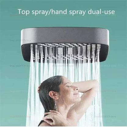 3 Mode Adjustable High Pressure Shower Head Handheld Large Flow Water Saving Pressurized Shower Head Mixer Bathroom Accessories