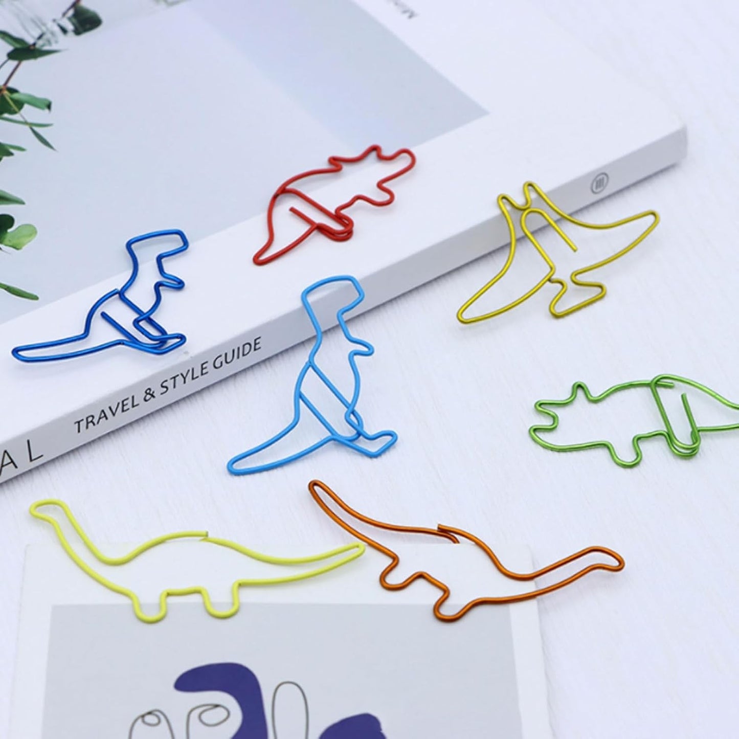 20Pcs Colourful Bookmark Holder Office Supplies Bookmark Holder Colourful Paperclip Cute Cartoon Paperclip Random pattern