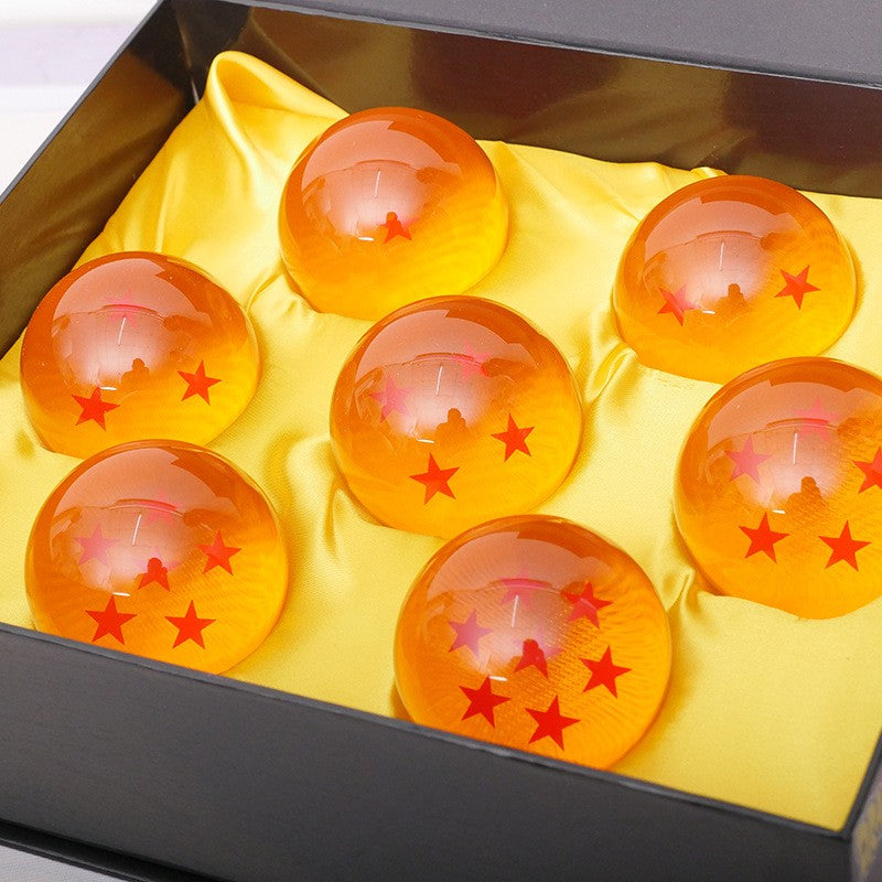 3,5cm 1:1 Bola de Resina 7 Peças / Conjunto Bonecos de Ação Coleção de Desejos Shenron Modelo de Anime Presente