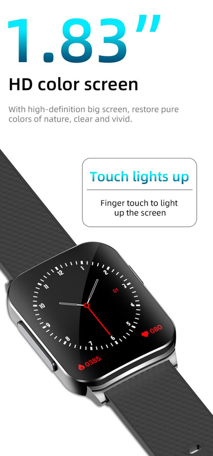 Smartwatch Inteligente 2025 NFC ECG Bomba de Ar Pressão Arterial Oxigênio no Sangue ECG+PPG Chamada Bluetooth NFC Para Homens e Mulheres Airbag