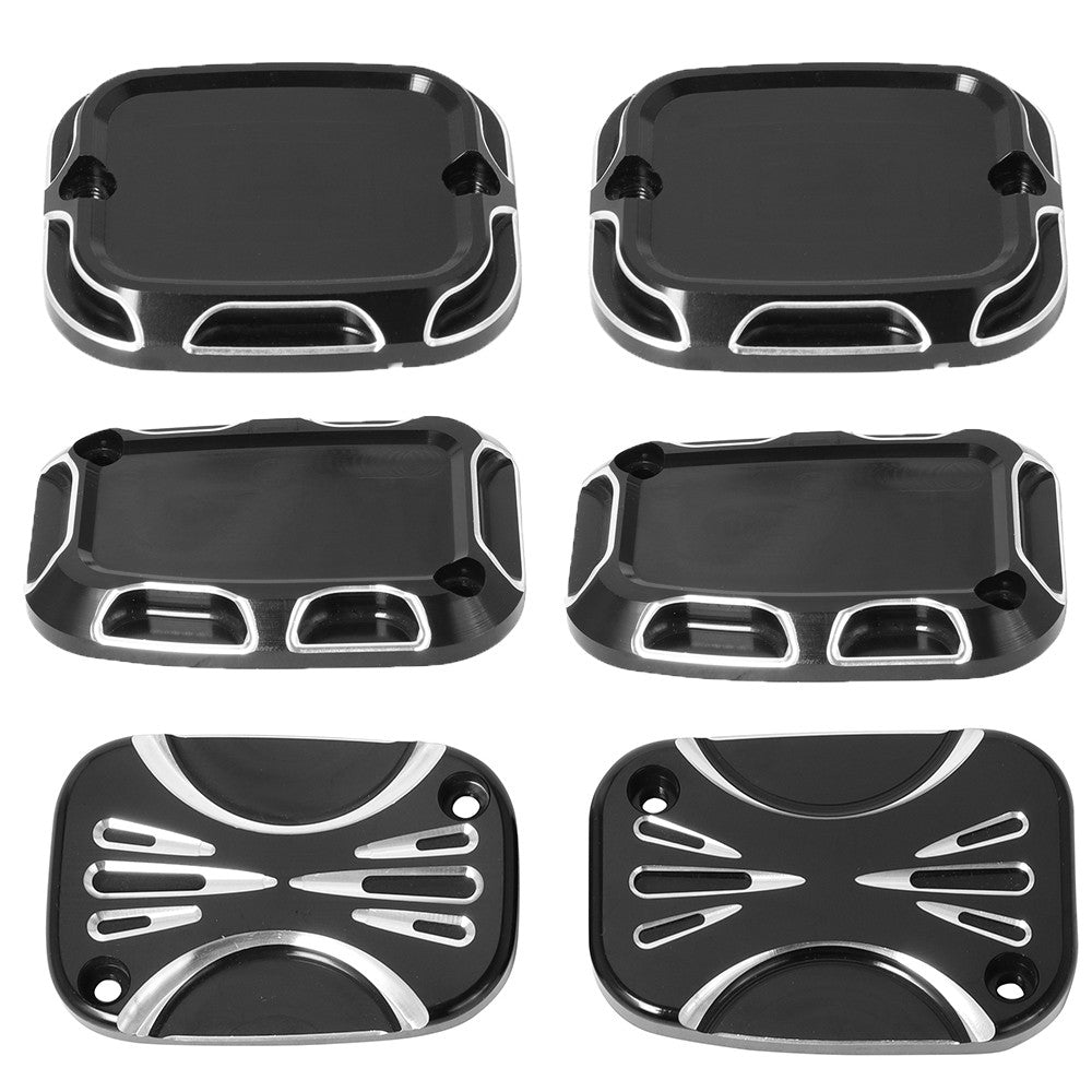 Para Harley Touring Electra Street Glide Road King VRSCR V-Rod FLHR FLHX FLTR Motocicleta CNC Tampa do Cilindro Mestre do Freio Dianteiro