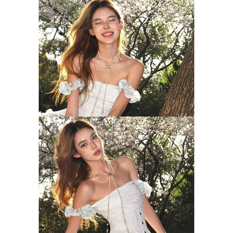 Bohemian Halter Dress 2025 Artisan Fringe Design Nihilism Aesthetic Asymmetrical Hem Womens Fashion Statement Piece