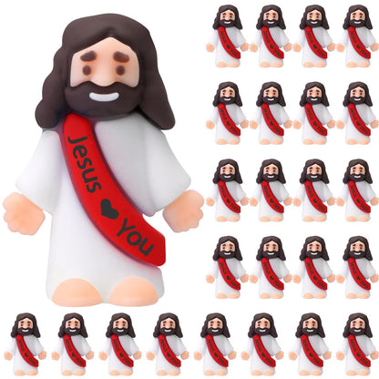 20-200PCS Little Jesus Figures Mini Jesus Figurines in Bulk Hide and Seek Religious Party Favor Sunday School Easter Egg Stuffer