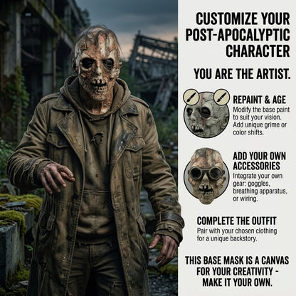 Realistic Zombie Skull Latex Mask Full Head Scary Skeleton Costume Mask For Adult Halloween Cosplay Party Horror Prop
